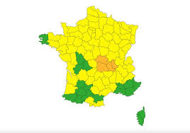 Carte de vigilance du 19 juin 2013 à 16h). Orages Meteo France Place 4 Departements En Vigilance Orange Le Huffpost