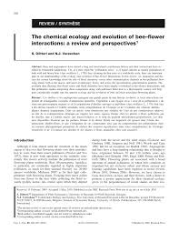Maybe you would like to learn more about one of these? Pdf The Chemical Ecology And Evolution Of Bee Flower Interactions A Review And Perspectives