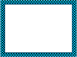 Funky Checker Border In Blue Black Color Rectangular Perfect For Powerpoint Powerpoint Border Blue Black Color