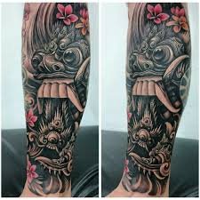 In contrast to many other tattoo studios in bali, it has the same health standards, rules and regulations that australia operates within. Rangda Mask Tattoo Desain Tato Tato Lengan Tato Lengan Bawah