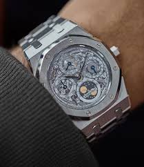 In expectation of the audemars piguet royal oak skeleton a year passed after the first introduction of a new timepiece in january, 2010 at sihh 2010. When Only A Platinum Skeletonised Audemarspiguet Royal Oak Perpetual Calendar Will Do Available Now Audemars Piguet Piguet Audemars Piguet Watches