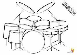 Drum set coloring page from music & musical instruments category. Drums Coloring Pages Coloring Home