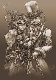 Steampunk Couple | Scrapbooking steampunk, Personnages masculins,  Personnages