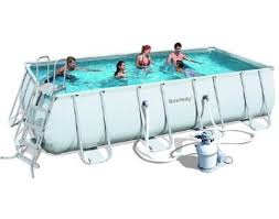 סט בריכת אולטרא מלבנית 549 247 122 דגם 56256 Bestway Swimming Pool Designs Kid Pool Swimming Pools Inground