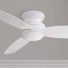 White color changing integrated led indoor/outdoor matte white ceiling fan with light kit and remote control. 52 Traditional Concept White Wet Location Flushmount Led Ceiling Fan 19w49 Lamps Plus Ceiling Fan With Light Ceiling Fan White Ceiling Fan With Light