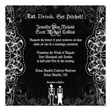 Gothic Bride Groom Skeleton Wedding Invitations Zazzle Com Halloween Wedding Invitations Gothic Bride Discount Wedding Invitations