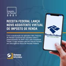 Alíquotas do imposto de renda retido na fonte rendimentos do trabalho: Assistente Virtual Da Receita Federal Esta Disponivel Nas Versoes Do Aplicativo Meu Imposto De Renda Para Celulares E Tablets Crc Pb