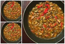 Resep kerang saus padang 500 gr kerang hijau kupas yg sudah dibersihkan 1 ruas jahe memarkan bumbu halus 3 siung. Resep Kerang Hijau Kupas Saus Tiram Resep Kerang Hijau Kupas Saus Padang Oleh Dapur Titisari Cookpad