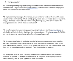 Convert a camelcasedstring to a snake_cased_string. Solved 1 Language Python Pt1 Some Programming Languag Chegg Com