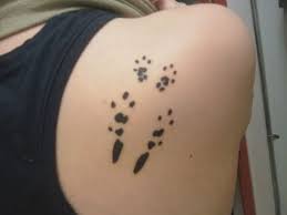 You can personalize your pet's footprint by actually taking a print of the paw yourself, and then using that as the basis for your tattoo design. Pin By Stephanie Gamboni On Piercings And Tattoos Paw Print Tattoo Chinchilla Tattoos