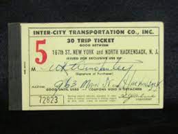 30 Trip Ticket 167th New York North Hackensack N J Ebay In 2021 Hackensack Nj Trip Vintage Train Ticket