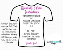 T Shirt Care Card Washing Care Instruction Digital Etsy In 2020 Vinyl Quotes Starting An Etsy Business How To Remove Adhesive