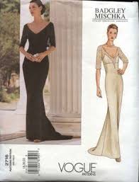 Vogue Sewing Pattern 2716 Misses Size 6 8 10 Badgley Mischka Formal Dress Evening Gown Evening Gown Pattern Vogue Dress Patterns Gown Pattern