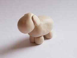 Un Mouton En Pate Fimo Pate Fimo Noel Facile Fimo Creche De Noel Fimo