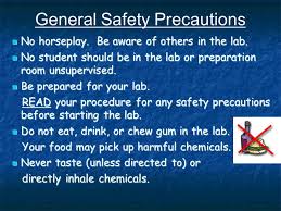 That would seem to be an ordinary, simple, safety precaution, not involving much expense, which would be a great reassurance to the general populace. General Safety Precautions In Laboratory Hse Images Videos Gallery