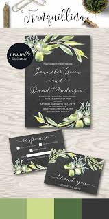 Black And Green Wedding Invitations Olive Wedding Invitation Rustic Wedding Invitations Printable Wedding Invitation Suite Botanical Wedding Invitation Black Green Wedding Trends Tran Davetiye