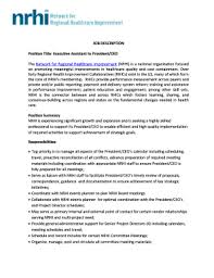 Your primary skill will be a superb organizational ability because you have to manage the an ea job description for a californian public policy organization highlights the management of the ceo's hectic schedule as another important duty. Fillable Online Position Title Executive Assistant To President Ceo Fax Email Print Pdffiller