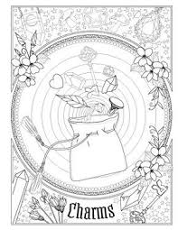 Book Of Spells Witch Coloring Pages Book Of Shadows Book Of Shadow