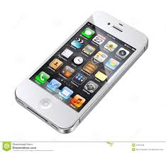 Apple iphone 4S white editorial stock ...