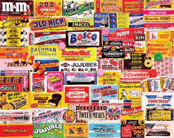 Puzzle,jigsaw puzzle,1000 piece,candy puzzle, colorful candy,fun puzzle, puzzles. Candy Wrappers 1000 Piece Jigsaw Puzzle White Mountain Puzzles