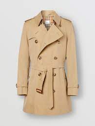 Trench coat homme mi long avec ceinture manteau classique printemps et automne couleur unie. Men S Trench Coats Heritage Trench Coats Burberry Official