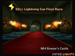The lightning cup is the last and hardest retro cup. N64 Bowser S Castle Lic Mario Kart Wii Guide And Walkthrough