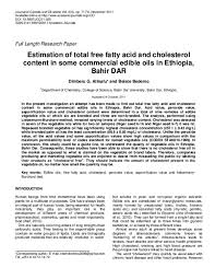 A crude palm oil with low dobi value (≤ 1.5) is difficult to refine because of the presence of oxidation products which are difficult to remove during refining 11. Pdf Estimation Of Total Free Fatty Acid And Cholesterol Content In Some Commercial Edible Oils In Ethiopia Bahir Dar Cleiton Dca Academia Edu