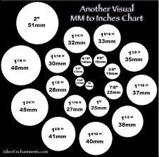 Diy Jewelry Visual Mm To Inches Chart Beading Jewelry