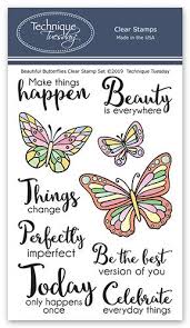 Technique Tuesday Beautiful Butterflies Stamps In 2020 Butterfly Stamp Butterfly Quotes Beautiful Butterflies