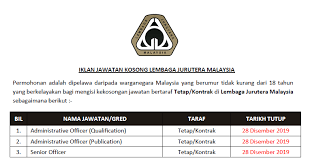 Tiada jawatan kosong buat masa ini. Jawatan Kosong Di Lembaga Jurutera Malaysia Tarikh Tutup 28 Disember 2019 Jawatan Kosong Kerajaan 2020 Terkini