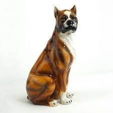 Mcs brazil porcelain ceramic boxer dog figurine sitting vintage. Ceramiche Boxer Italy Sitting Boxer Statue H 21 7in