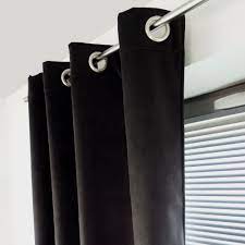 Rideau occultant (140 x h180 cm) uni noir. Rideau Occultant Thermique Bristol Noir L 140 X H 260 Cm Leroy Merlin