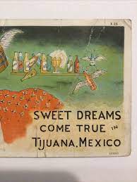 Postcard Comic Cartoon “Sweet Dreams Come True In Tijuana, Mexico” B1 | eBay