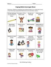 Coping Skills Scavanger Hunt Worksheet Pdf Coping Skills Skills Communication Skills