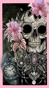 All high quality phone and tablet hd wallpapers are available for free download. Pink Is My Color Antique Broach Diamonds Flowers Princess Skull Sugar Hd Mobile Wallpaper Peakpx