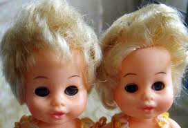 PAR AMOUR DES POUPEES : CARRIE & CHRISTOPHER, 14CM, ANNEES 70, PALITOY