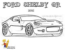 Feel free to print and color from the best 39+ ford mustang gt coloring pages at getcolorings.com. Fierce Car Coloring Ford Muscle Cars Free Mustangs T Bird