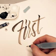 Trying Out Some Water Brushes For The First Time Calligraphy Letters Water Brush Lettering