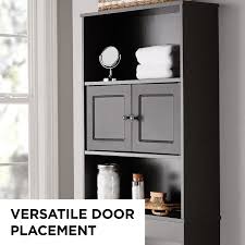 Mainstays Bathroom Storage Over The Toilet Space Saver With Three Fixed Shelves Espresso Walmart Com Bathroom Space Saver Bathroom Storage Space Savers