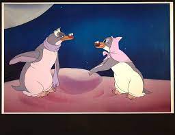 He must present his special pebble to her before the pebble festival is over, or lose his chance forever. Deleted Scene Cel Elderly Hubie And Marina 10 5 39 The Pebble And The Penguin Penguin Movies Animation Art Animation