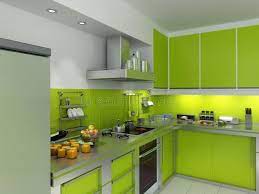 Green Kitchen 3d Rendering Of A Modern Spacious Kitchen In Green And Chrome Affiliate Renderin Buy Kitchen Cabinets Green Kitchen Cabinets Kitchen Design