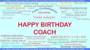 You're so much more than just an instructor. Coach Languages Idiomas Happy Birthday Youtube
