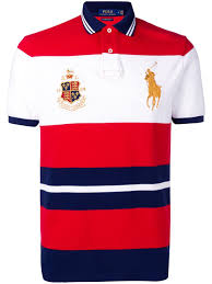 Black And Red Ralph Lauren Polo Shirt Polo Ralph Lauren Crest Embellished Polo Shirt In Red Modesens Ralph Lauren Polo Shirts Polo Shirt Outfits Polo Ralph Lauren