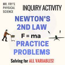 Newton S 2nd Law Problems F Ma Hs Ps2 1 Science Teaching Resources Problem Solving Inquiry Activities