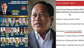 * senarai nama menteri dan timbalan menteri untuk portfolio yang lain akan dikemaskini dari semasa ke semasa. Dua Kali Saya Disenarai Jadi Menteri Kewangan Kabinet Anwar Suara Merdeka