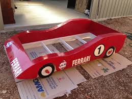 Little boys love a race car bed. Ferrari Bed Restoration Ultimatemancavebuild