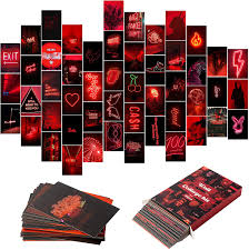 The great collection of aesthetic red wallpapers for desktop, laptop and mobiles. Amazon Com Yingeniva 50pcs Red Neon Aesthetic Pictures Wall Collage Kit Neon Red Photos Collections Collage Dorm Decors For Girl Teens And Women Trendy Wall Prints Kit Small Posters For Room Bedroom Aesthetic