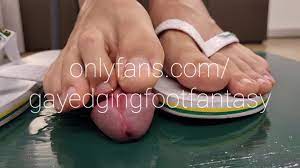 Footjob flip flop