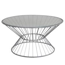 Just throw a tray on it when you need something sturdy enough to hold drinks or apps. Fashion N You By Horizon Interseas Wire Coffee Table With Glass Top Wire Coffee Table Glass Top Coffee Table Round Coffee Table Modern