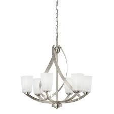 Kichler Layla 6 Light Brushed Nickel Transitional Chandelier Lowes Com In 2021 Brushed Nickel Chandelier Chandelier Shades Transitional Chandelier